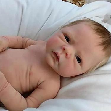 Imagem de KEGUOF Boneca Reborn Menina, Boneca de Pano Realista, Bebê Reborn Silicone e Vinil, Res...