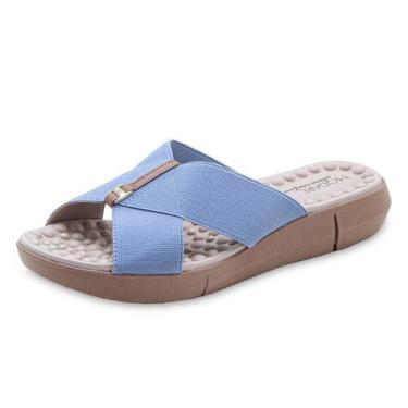 Imagem de Chinelo Ortopédico Feminino Modare Ultraconforto Azul