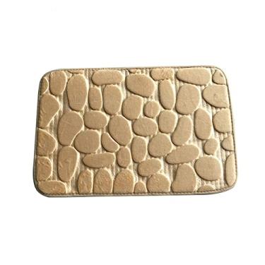 Imagem de SHENGANG Tapete de banho para casa de banho tapete de banho de algodão corredor de lã coral absorção de água carpete piso de cozinha, 5,50x80 cm