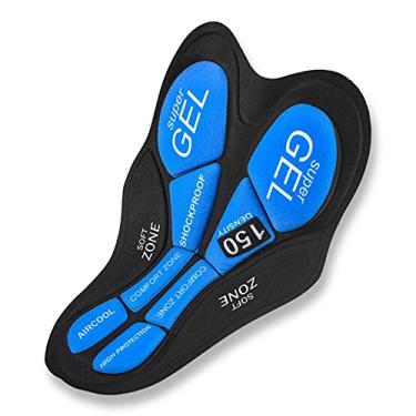 Imagem de Tingpai Calções de ciclismo Pad Almofada acolchoada pa homens Mulheres Calças de roupa interior de bicicleta