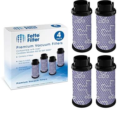 Imagem de Fette Filter - Pacote de filtro de peças do aspirador de pó compatível com aspirador de pó sem fio Inse N5 S6 S6P S600 - Pacote com 4