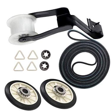 Imagem de Seentech Kit de reparo de secadora 4392065 com kit de rolo de tambor 349241T, polia intermediária 691366 correia 341241 da Seentech - Ajuste exato para secadores Whirlpool e Kenmore - Substitui