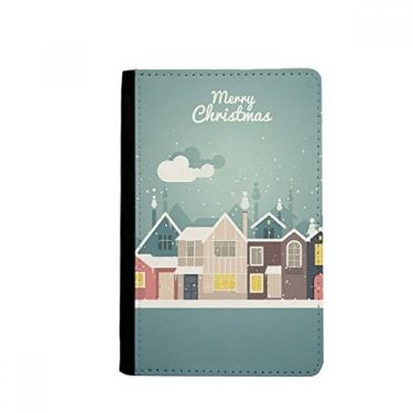 Imagem de Porta-passaporte com ilustração de festival de casa de Natal Notecase Burse carteira capa porta-cartão, Multicolor