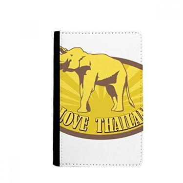 Imagem de Porta-passaporte Thailand I Love Thailand Elephant Notecase Burse capa carteira porta-cartão, Multicolor