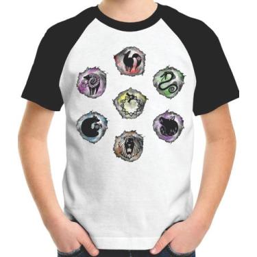 Imagem de Camiseta Infantil Simbolo Dos Sete Pecados Capitais - Casa Mágica