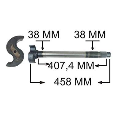 Imagem de EIXO EXPANSORES 'S' FREIO AR ESQ. TRAS. (28 ESTRIAS) (458,00 MM) MB