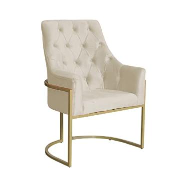 Imagem de Poltrona Para Sala Vick Veludo Cores - DS Estofados