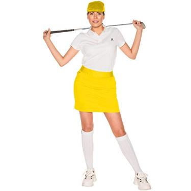 Imagem de Saia de golfe feminina Royal & Awesome Bright Funky Colourful, Amarelo, 2