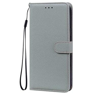 Imagem de Para Samsung J5 2017 Case Cor Sólida Capa de Couro para Samsung Galaxy J5 J3 J7 A5 2017 2016 J2 Wallet Cover, cinza, para J2 Prime