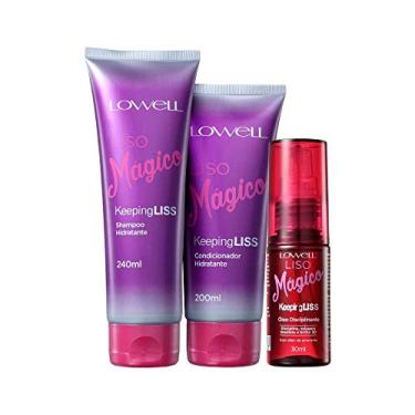 Imagem de GENÉRICO Kit de Cuidados para Cabelos - Kit Shampoo Condicionador e Óleo Liso Mágico para Cabelos Grossos