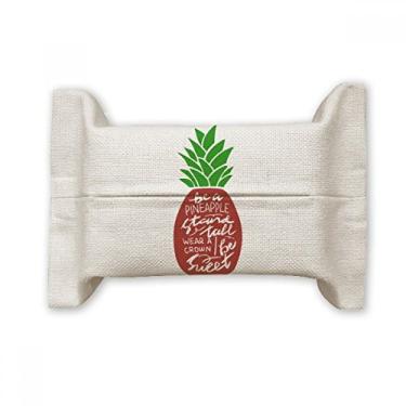 Imagem de Be a Pineapple Stand Tall Citsmas Suporte de capa de papel de tecido de algodão e linho