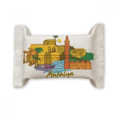 Imagem de Turkey Antalya Burdur suporte de capa de papel para lenços faciais, bolsa de linho de algodão