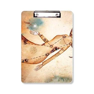 Imagem de Setembro, agosto, virgem, constelação, zodíaco, prancheta, pasta, bloco de escrita A4