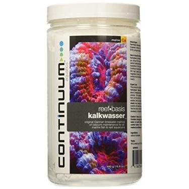 Imagem de Continuum Aquatics Reef Basis Kalkwasser - Pó de manutenção de cálcio para peixes marinhos e aquários de água salgada de recife, 450 g