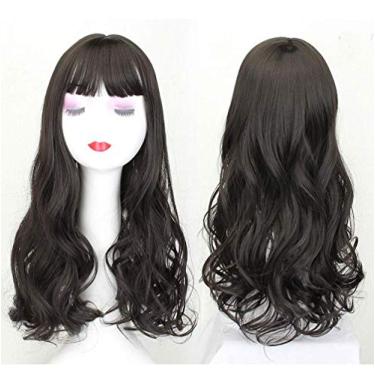 Imagem de Nature Look Topper ondulado com franjas planas Clipe de 22 polegadas em uma peça de cabelo comprida para mulheres com cabelo fino 16M613