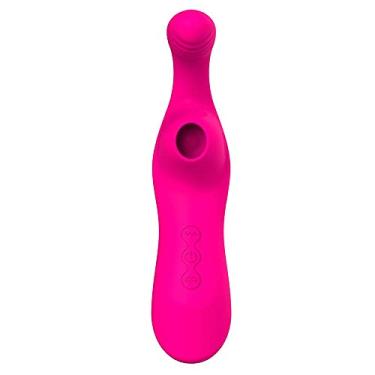 Imagem de Vibrador Estimulador De Clítoris Sucção Recarregável Silicone 10 Modos De Vibrações Rosa REF:MVS1058