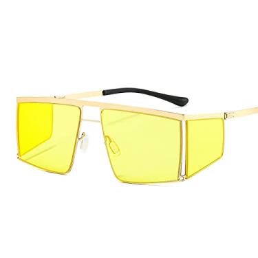 Imagem de Óculos de sol fotocrômicos de marca de designer Steampunk sem aro gradiente quadrado para homens e mulheres Punk Uv400 Shades 3