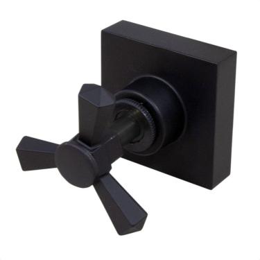 Imagem de Acabamento Metal Black p/ Registro Padrão Deca Trizeta Luxo