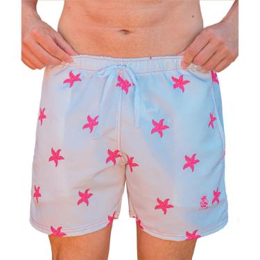 Imagem de Shorts Bermuda Praia Estampado Masculino Pink Stars - Form 23-Feminino