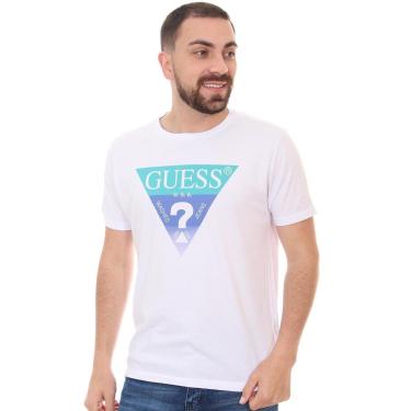 Imagem de Camiseta Guess Masculina Três Cores Branca-Masculino