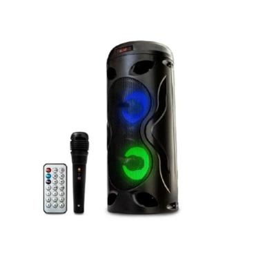 Imagem de Caixa De Som Bluetooth Com Microfone Controle E Led