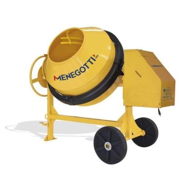Imagem de Betoneira 400l Pro Com Motor Trif 2cv 380v 60hz 4p Com Roda Maciça Menegotti