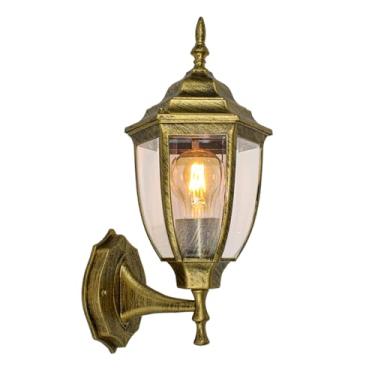 Imagem de Arandela Colonial Dourado Alumínio Muro Parede Externa