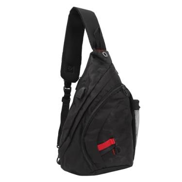 Imagem de Mochila Tipo Estilingue, Pochete de Grande Capacidade Com Bolso Lateral, Bolsa de Ombro Com Fivela Removível para Ciclismo, Caminhadas, Deslocamento Diário