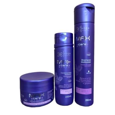 Imagem de Kit Shampoo Condicionador Mascara Matizadora Max Care Blond Voga