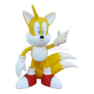 Imagem de Boneco Tails Articulado Grande Super Size 23cm Sonic World