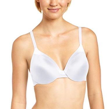 Imagem de Maidenform Sutiã feminino Comfort Devotion com aro, cobertura total conversível, Branco, 40C