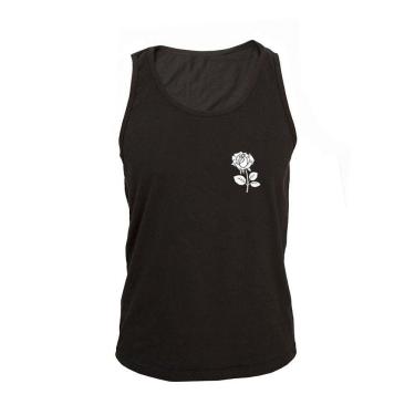 Imagem de Regata Masculina Algodão Flor Estampada Verão Moderna