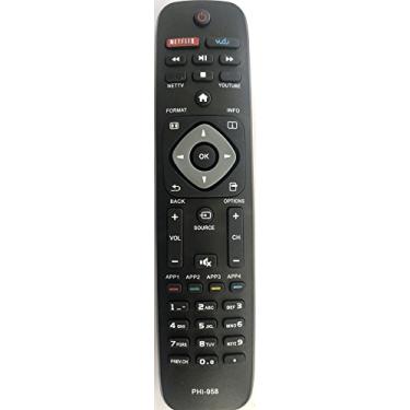 Imagem de USARMT Novo controle remoto de substituição Philips PHI-958 para Phillips URMT39JHG003 YKF340-001 e outras televisões Phillips e leitores de DVD Philips Bluray