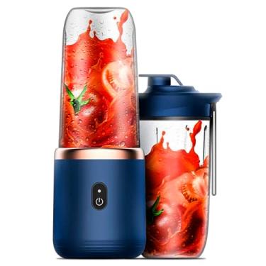 Imagem de Liquidificador Portátil de Suco e Suplementos 4Leader - Beba seu Whey Protein e sua Batida (Azul 1)