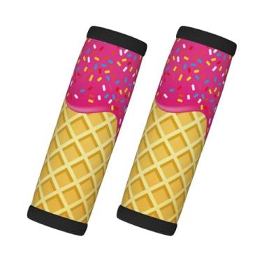 Imagem de Xiso Ver 2 peças de envoltório de alça de bagagem de neoprene para mala identificadores de bagagem envoltórios de bolsa de viagem para bagagem mala de viagem bolsa de viagem capa de carrinho