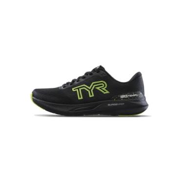 Imagem de TYR Tênis de corrida unissex adulto Sr-1 Tempo, Preto/Amarelo, 11 Women/9.5 Men