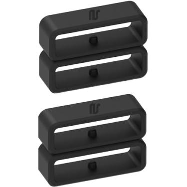 Imagem de Nandos-Store - Passador/Anel/Borracha para pulseiras de relógios compatíveis com 16mm, 18mm, 20mm, 22mm para Amazfit, samsung, Hawei, garmin - Nandos-Store (16MM, Preto)