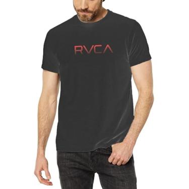 Imagem de RVCA Camiseta masculina manga curta gola redonda camiseta masculina, Cinza mesclado, GG