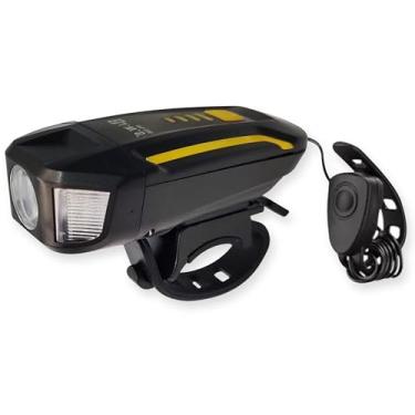 Imagem de Farol lanterna Bicicleta Bike Urbano Usb Led Recarregavel speed MTB luz alerta laterial