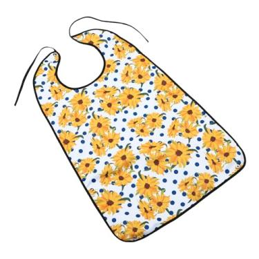 Imagem de 3 peças de babadores para idosos fantasia de vestido para homens babadores adultos idosos deficientes babadores ajustáveis ​​para adultos panos para jantar babadores femininos babadores Miss Care roup