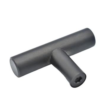 Imagem de Puxador de armário prateado/preto/dourado, alças de cozinha, aço inoxidável, puxadores de cômoda, armário, gaveta de mesa, preto