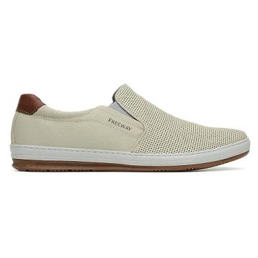 Imagem de Sapatênis Couro Freeway Input Masculino - Bege - 38