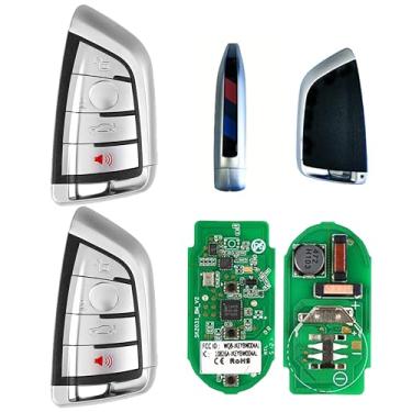 Imagem de Autel Chave inteligente programável IKEY 2 peças 2024 Key Fob Key Creation 4 botões Ultra-Long Range Qualidade OE 700+ veículos substituição de chave de carro programada KM100 IM508 IM608