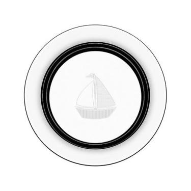 Imagem de Prato Infantil Inox Tramontina Le Petit, Prata, Barco