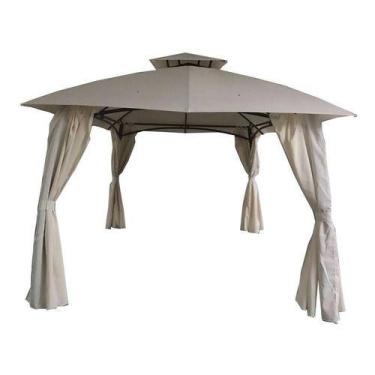 Imagem de Gazebo De Aço Tecido E Cortinas 4,00 X 3,00 M - Deluxe Paris - Nateria