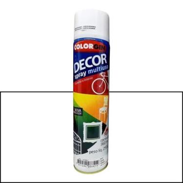 Imagem de Spray Decor Multiuso Colorgin 360ml, Branco Fosco