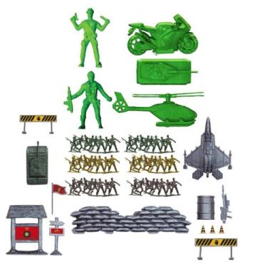 Imagem de  Soldados Militar Kit Com Veiculos Tanque de Guerra Pica Pau - Master 