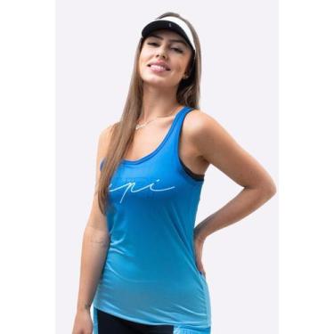 Imagem de Regata Feminina HUPI Colors Azul, G, Azul