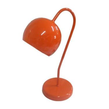 Imagem de Abajur Para Mesa e Escrivaninha Modelo Bolinha - Laranja - LUSTRES AMA