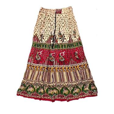 Imagem de Saia Indiana Maia Cigana Rodada Longa Vários Modelos E Cores - Bali, V